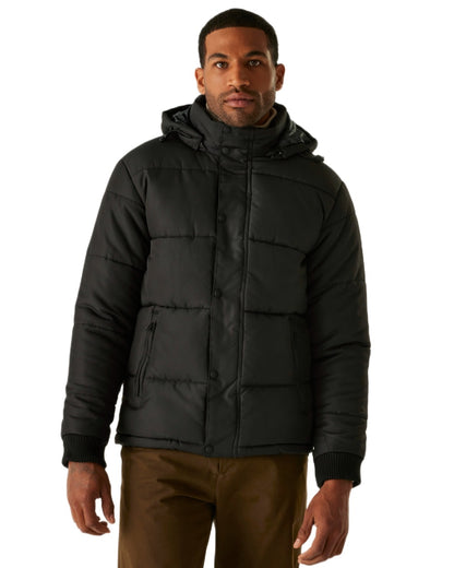 Black coloured Regatta Professional Mens Northdale Insulated Jacket on white background 