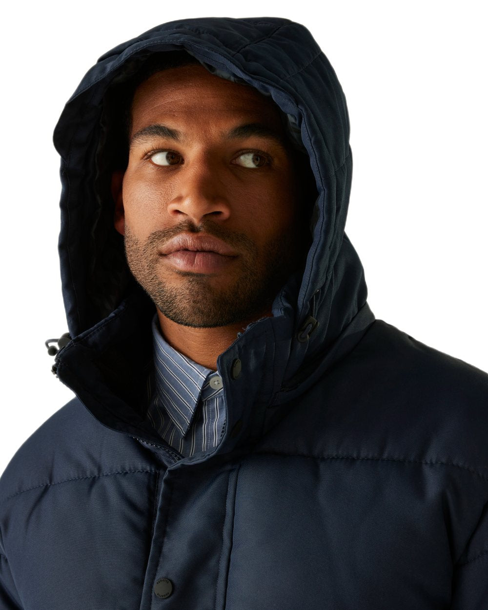 Navy coloured Regatta Professional Mens Northdale Insulated Jacket on white background 