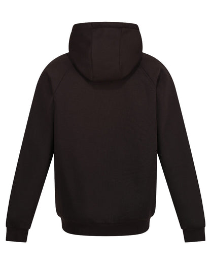 Black coloured Regatta Professional Mens Pro FZ Hoodie on white background 