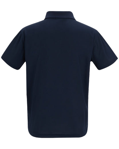 Navy colour Regatta Professional Mens Pro Wicking Pique Polo Shirt on white background 