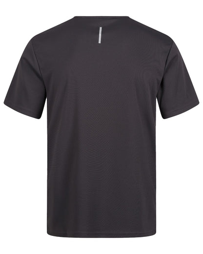 Seal Grey coloured Regatta Professional Mens Pro Wicking T-Shirt on white background 
