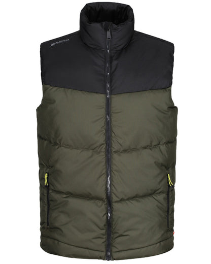 Dark Khaki coloured Regatta Professional Mens Regime Insulated Bodywarmer on white background 