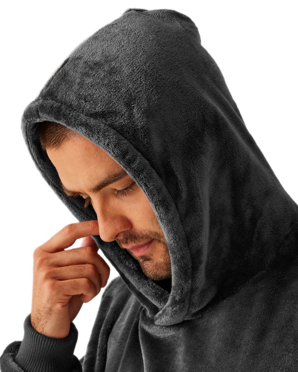 Seal Grey coloured Regatta Professional Mens Snuggler Fleece on white background 