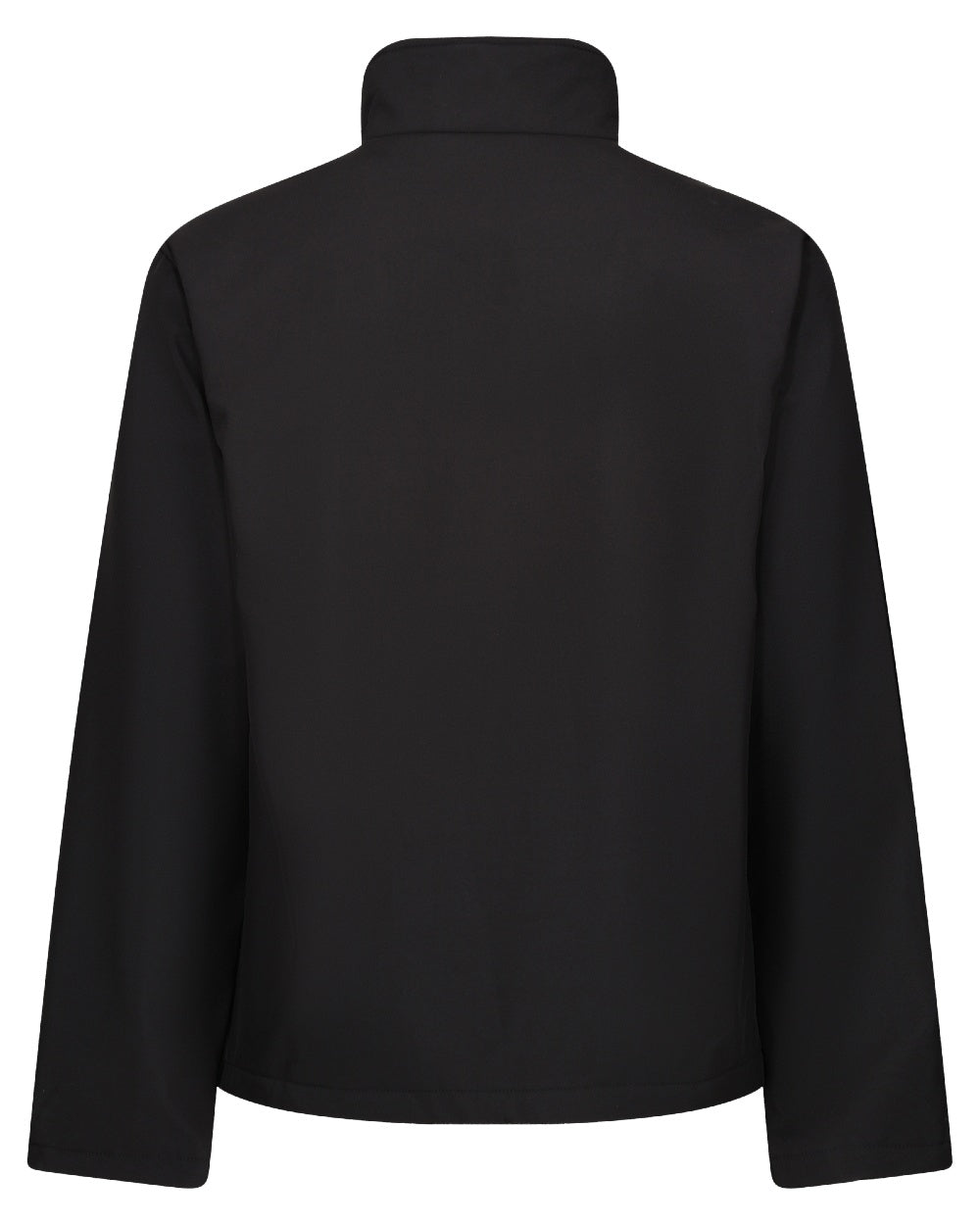 Black coloured Regatta Professional Mens Thermogen Heated Softshell Jacket on white background 