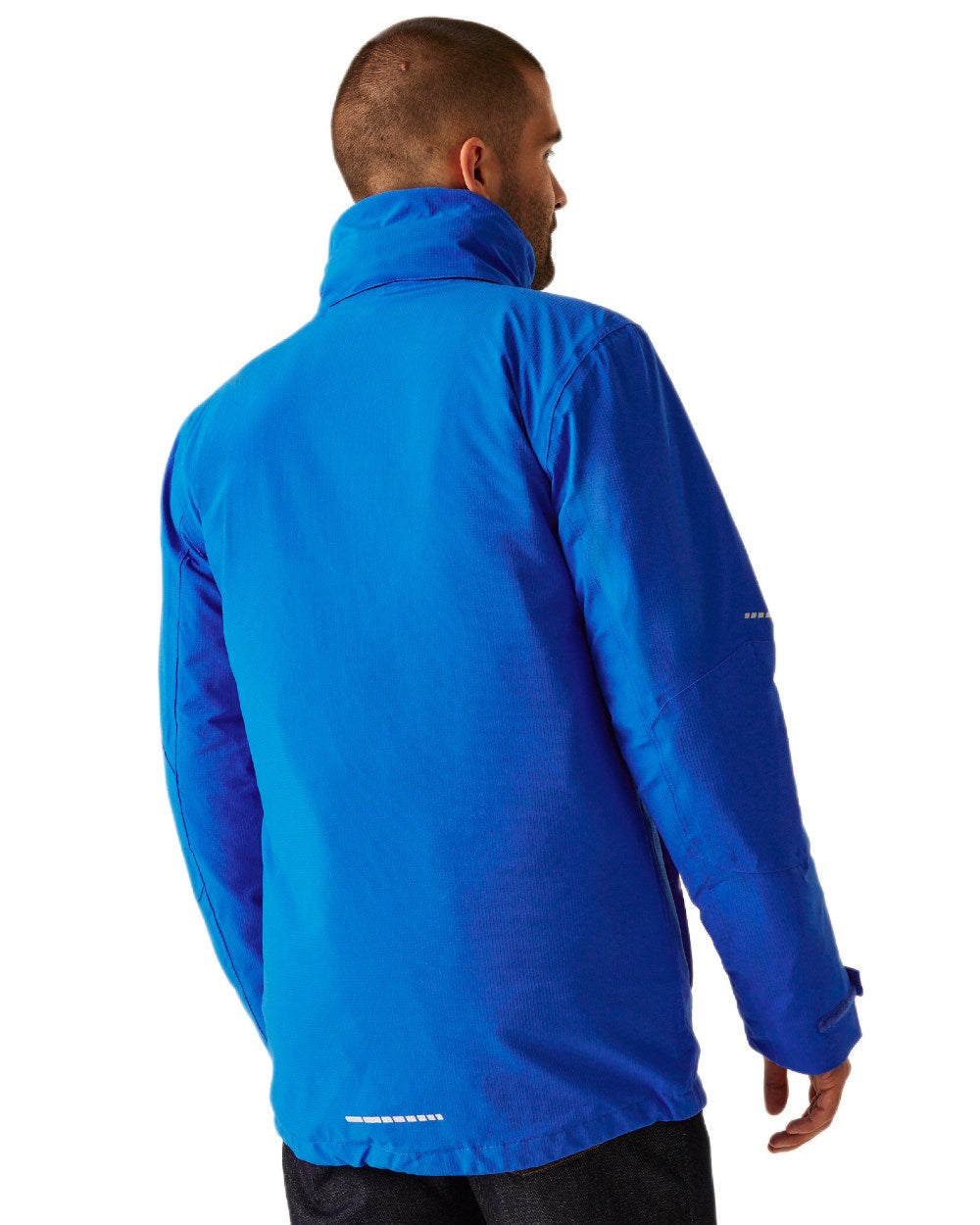 Oxford Blue Black coloured Regatta Professional Mens X-Pro Evader III 3 in 1 Waterproof Insulated Jacket on white background 