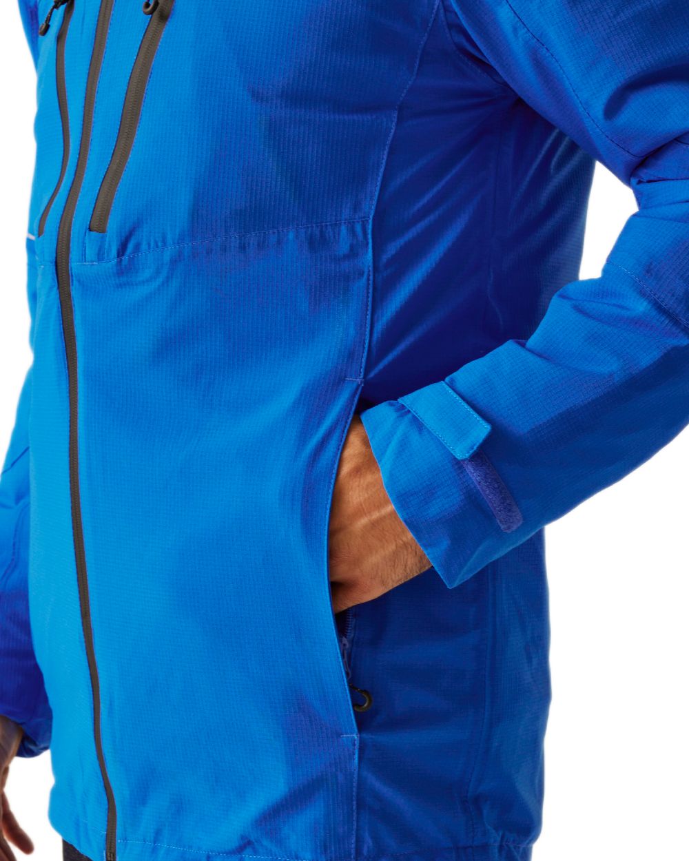 Oxford Blue Black coloured Regatta Professional Mens X-Pro Evader III 3 in 1 Waterproof Insulated Jacket on white background 