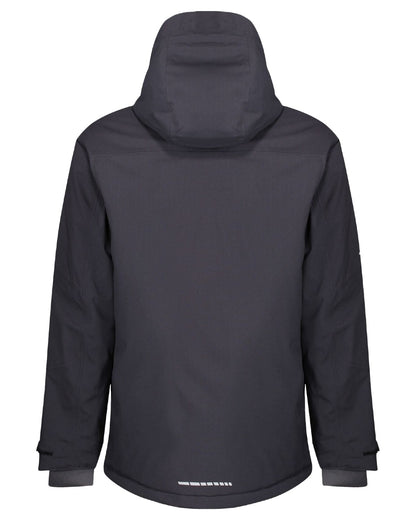 Grey Black coloured Regatta Professional Mens X-Pro Marauder III Waterproof Insulated Jacket on white background 