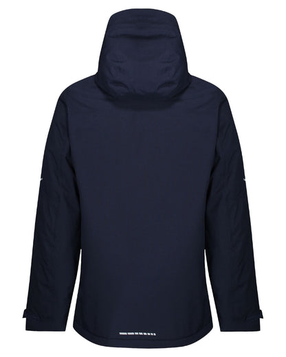 Navy Grey coloured Regatta Professional Mens X-Pro Marauder III Waterproof Insulated Jacket on white background 