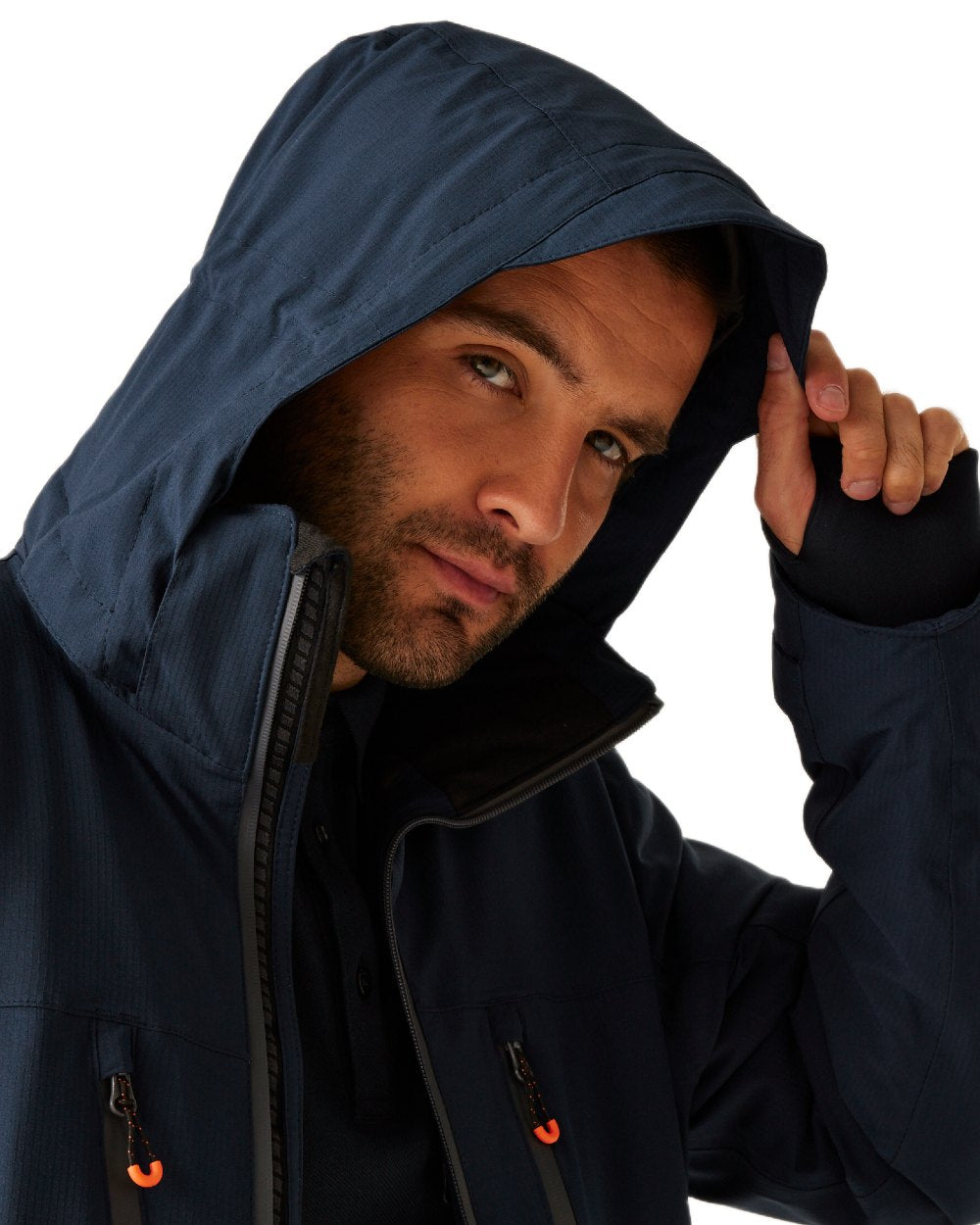 Navy Grey coloured Regatta Professional Mens X-Pro Marauder III Waterproof Insulated Jacket on white background 