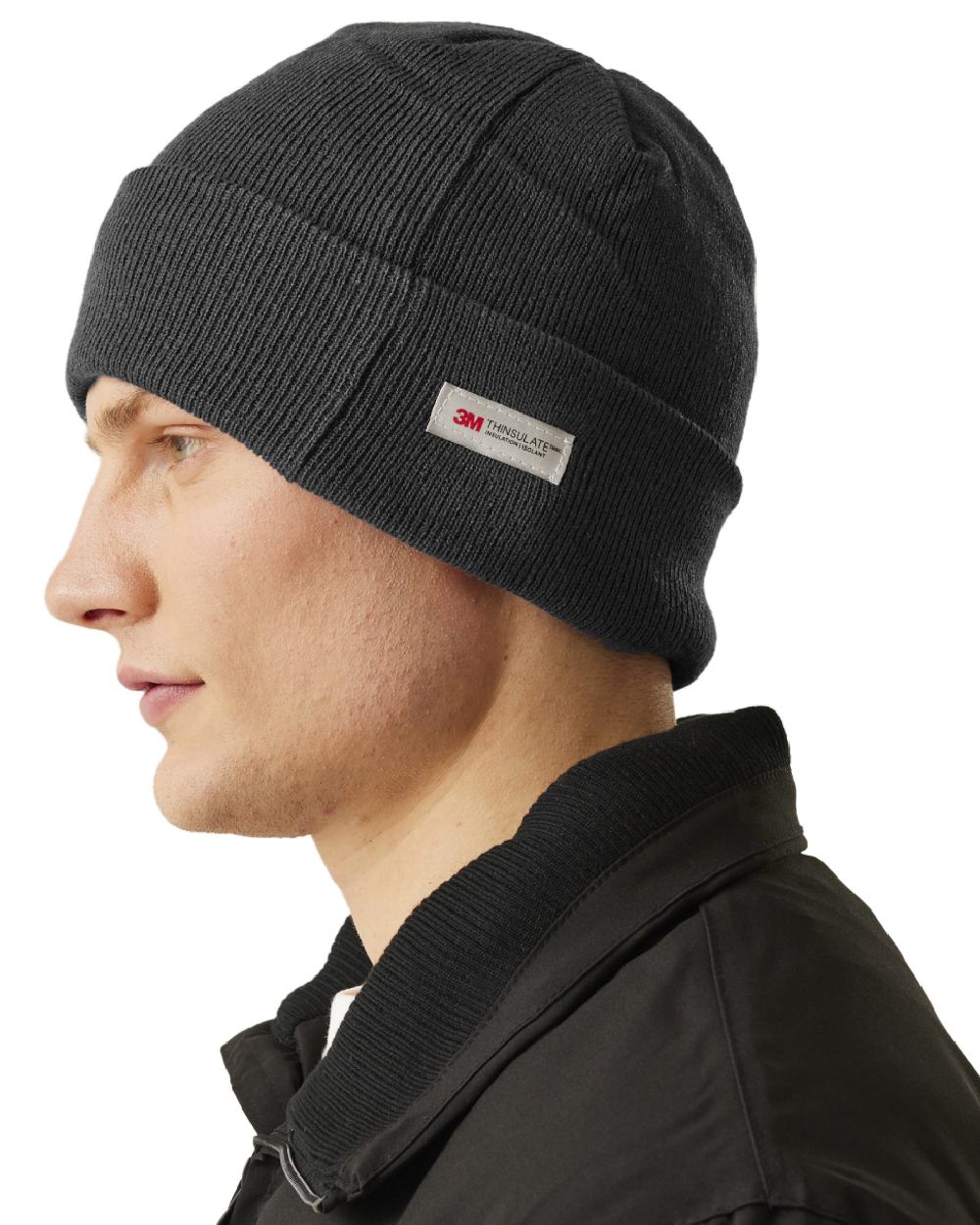 Seal Grey coloured Regatta Thinsulate Acrylic Hat on white background 