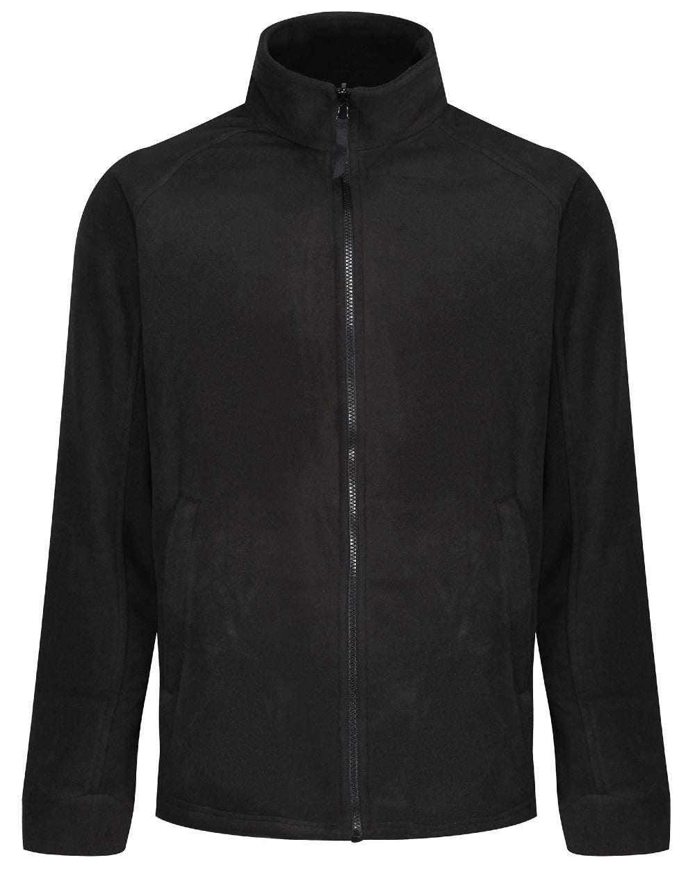 Black coloured Regatta Thor III Fleece on white background 