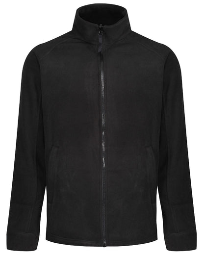 Black coloured Regatta Thor III Fleece on white background 