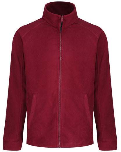 Bordeaux coloured Regatta Thor III Fleece on white background 