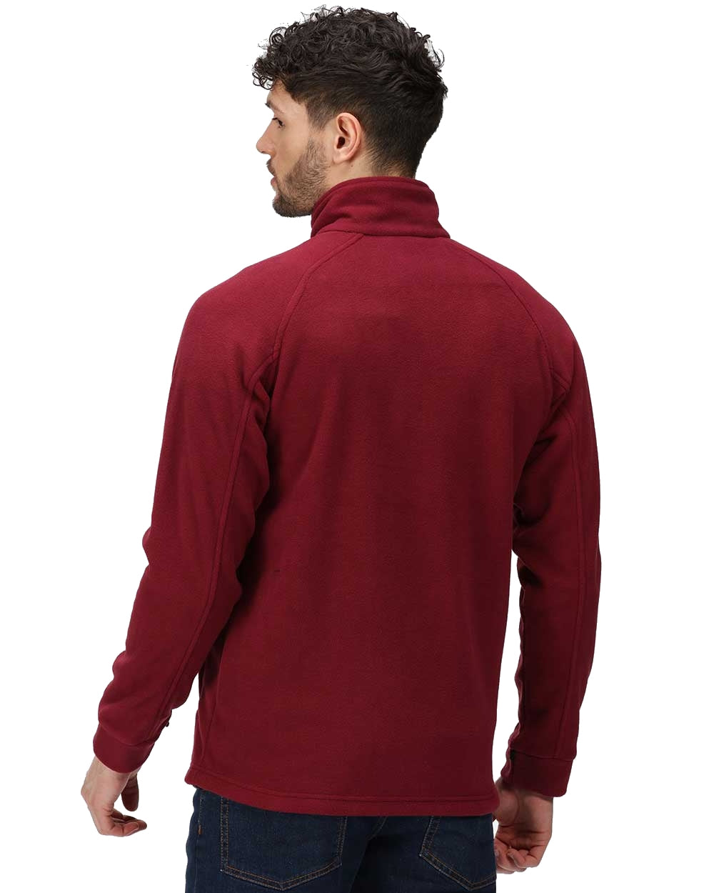 Bordeaux coloured Regatta Thor III Fleece on white background 