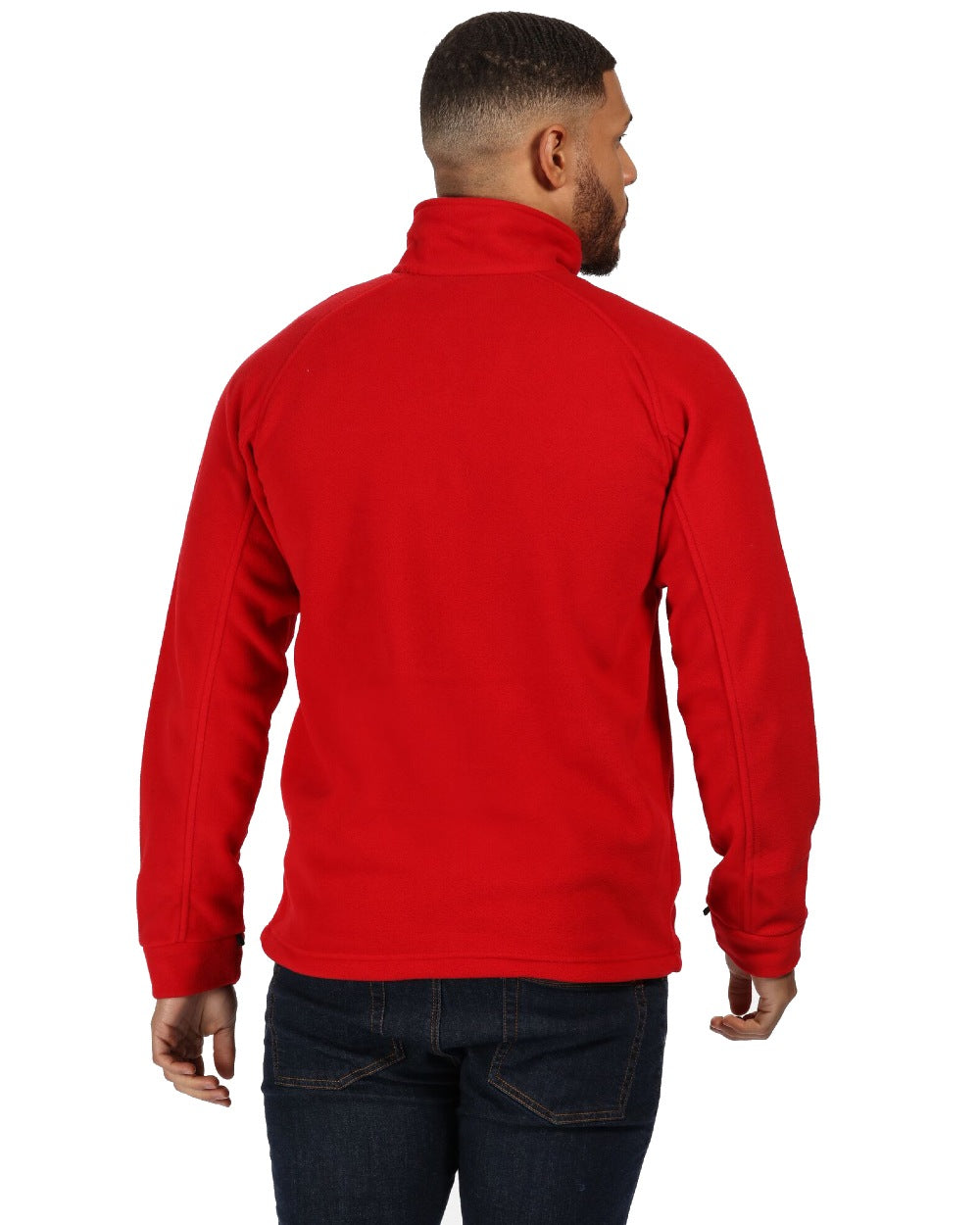 Classic Red coloured Regatta Thor III Fleece on white background 