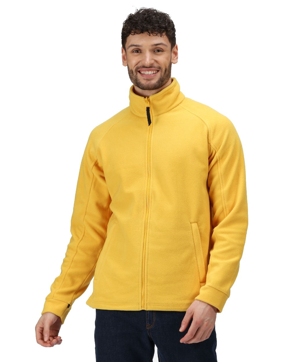 Glowlight coloured Regatta Thor III Fleece on white background 