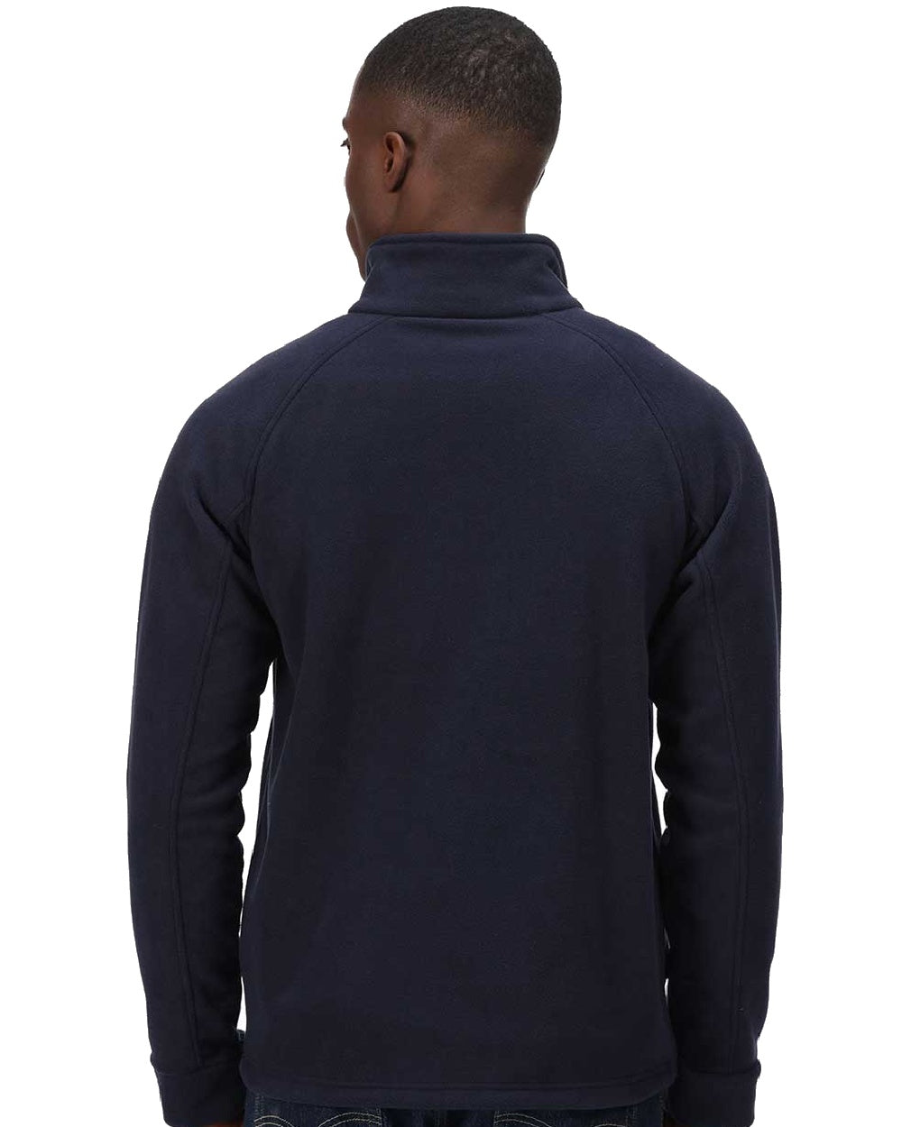 Dark Navy coloured Regatta Thor III Fleece on white background 