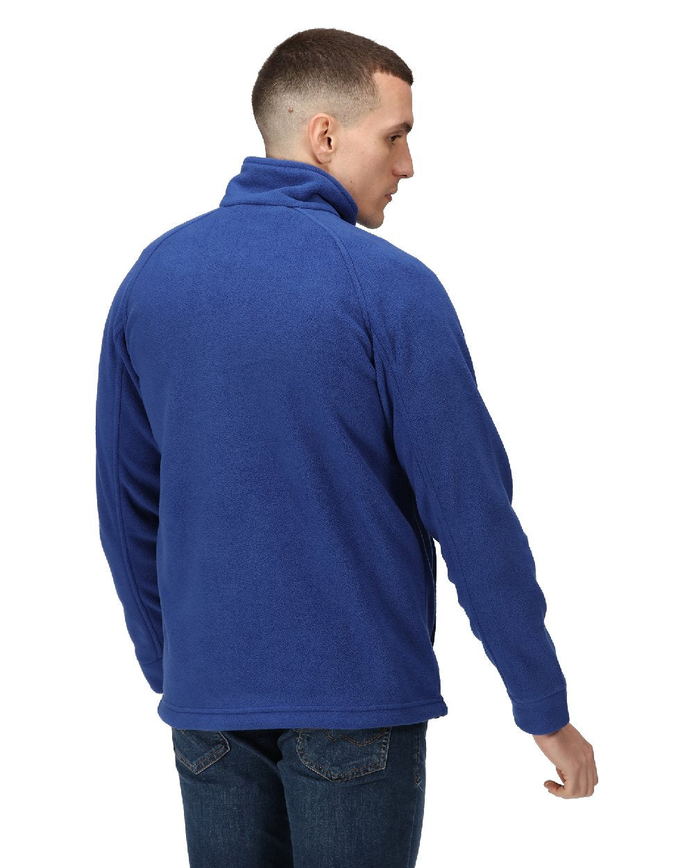 New Royal coloured Regatta Thor III Fleece on white background 