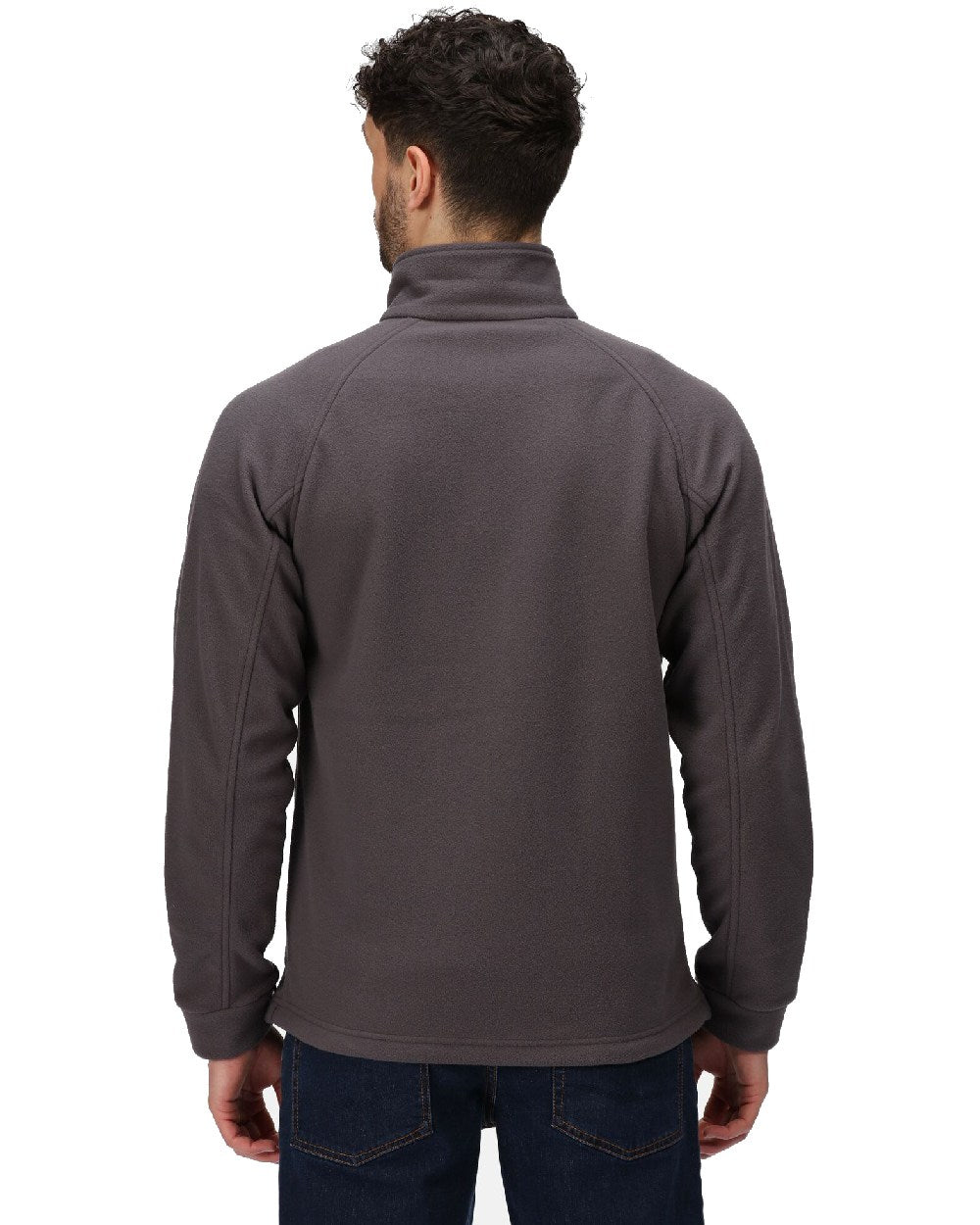 Seal Grey coloured Regatta Thor III Fleece on white background 