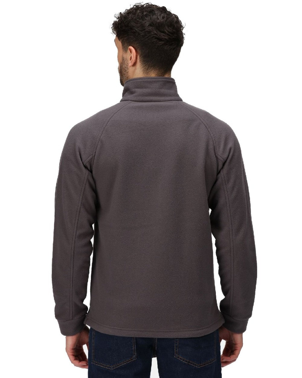 Seal Grey coloured Regatta Thor III Fleece on white background 