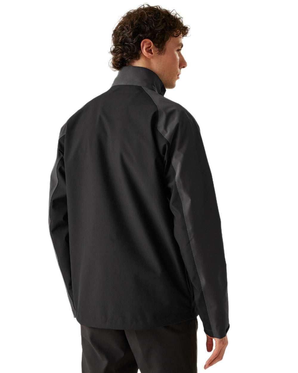 Ash Black Coloured Regatta Tolby Stretch Jacket on white background 