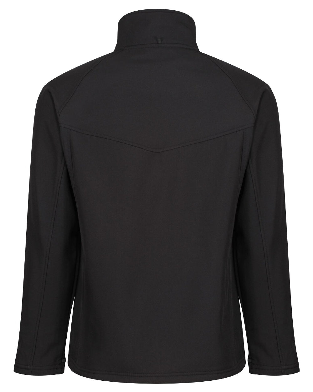 All Black coloured Regatta Uproar Softshell Jacket on white background 