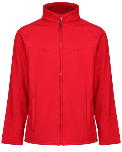 Classic Red coloured Regatta Uproar Softshell Jacket on white background 