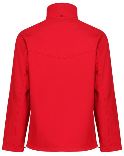 Classic Red coloured Regatta Uproar Softshell Jacket on white background 