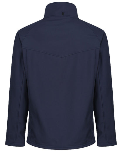 Navy coloured Regatta Uproar Softshell Jacket on white background 