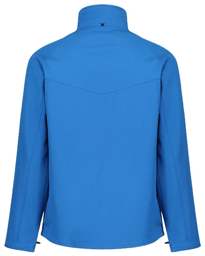 Oxford Blue coloured Regatta Uproar Softshell Jacket on white background 