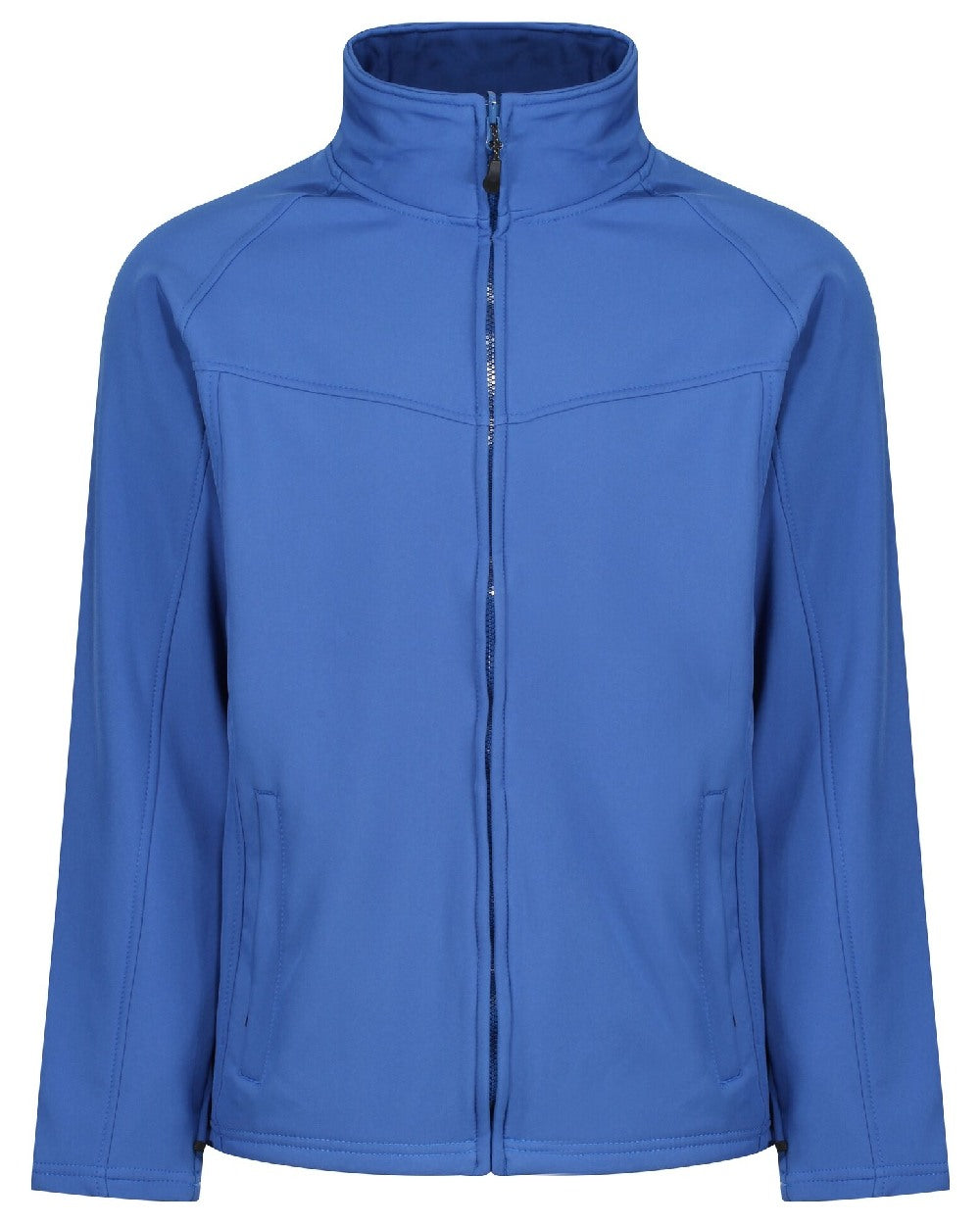 Royal Blue coloured Regatta Uproar Softshell Jacket on white background 