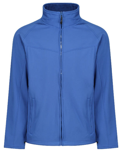 Royal Blue coloured Regatta Uproar Softshell Jacket on white background 