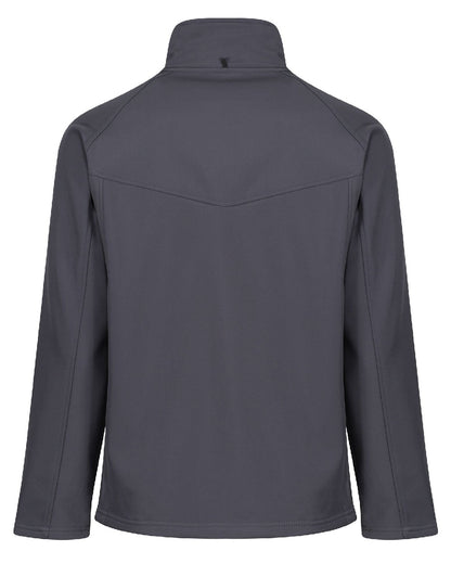 Seal Grey coloured Regatta Uproar Softshell Jacket on white background 