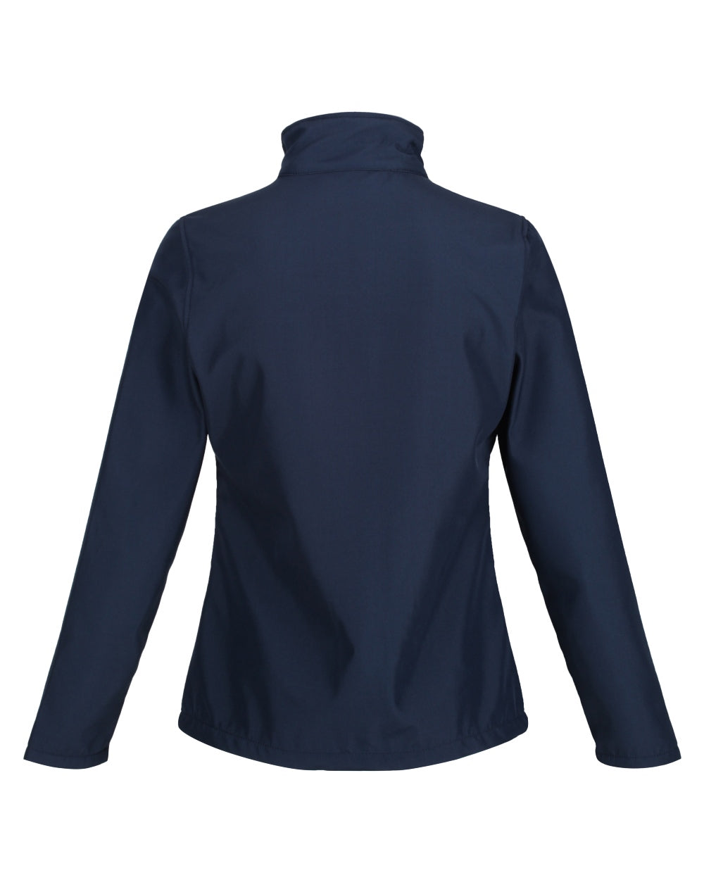 Navy coloured Regatta Womens Ablaze Printable Softshell Jacket on white background 