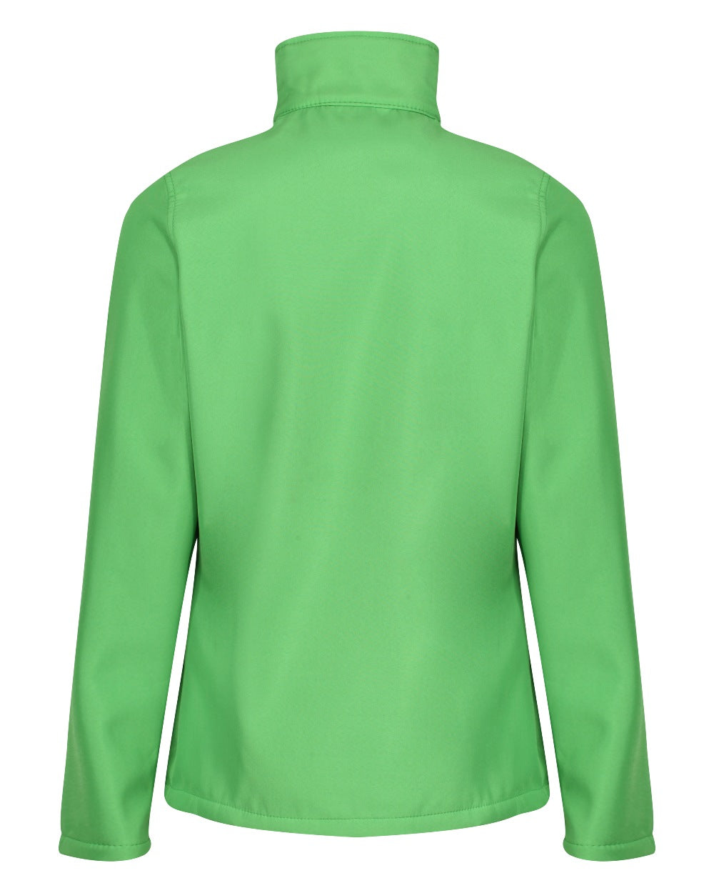 Extreme Green Black coloured Regatta Womens Ablaze Printable Softshell Jacket on white background 