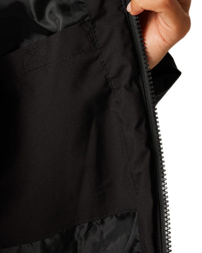 Black Coloured Regatta Womens Agara Quilted Jacket on white background 