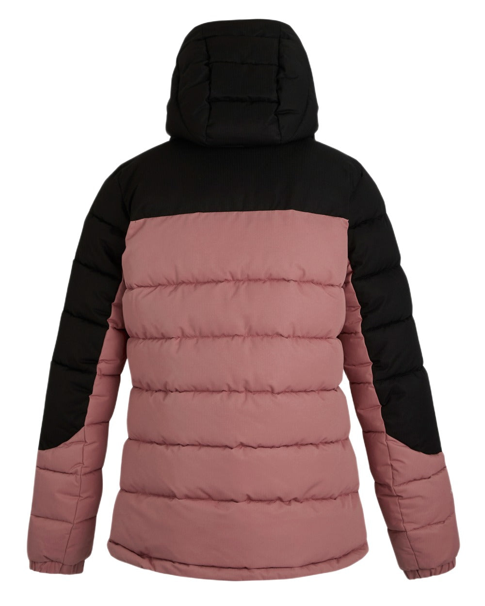 Dusty Rose Black Coloured Regatta Womens Aldthorn Quilted Jacket on white background 