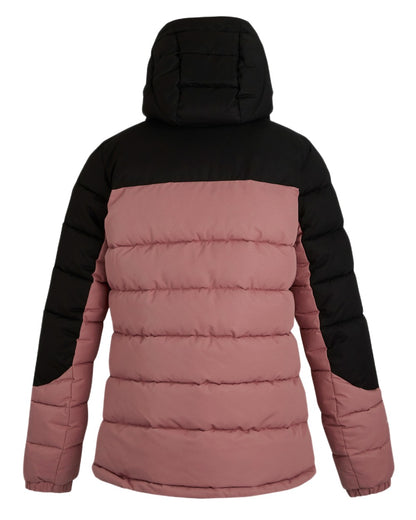Dusty Rose Black Coloured Regatta Womens Aldthorn Quilted Jacket on white background 