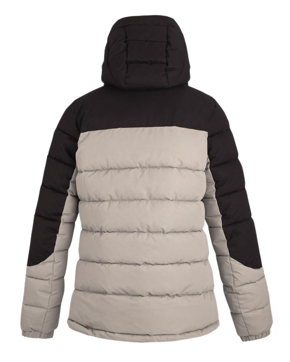 Perfectly Pale Black Coloured Regatta Womens Aldthorn Quilted Jacket on white background 