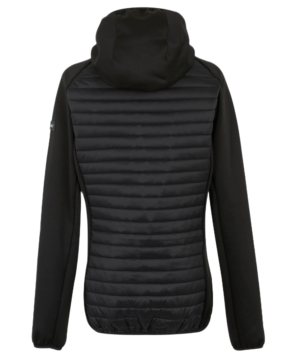 Black Coloured Regatta Womens Andreson Hybrid Jacket on white background 