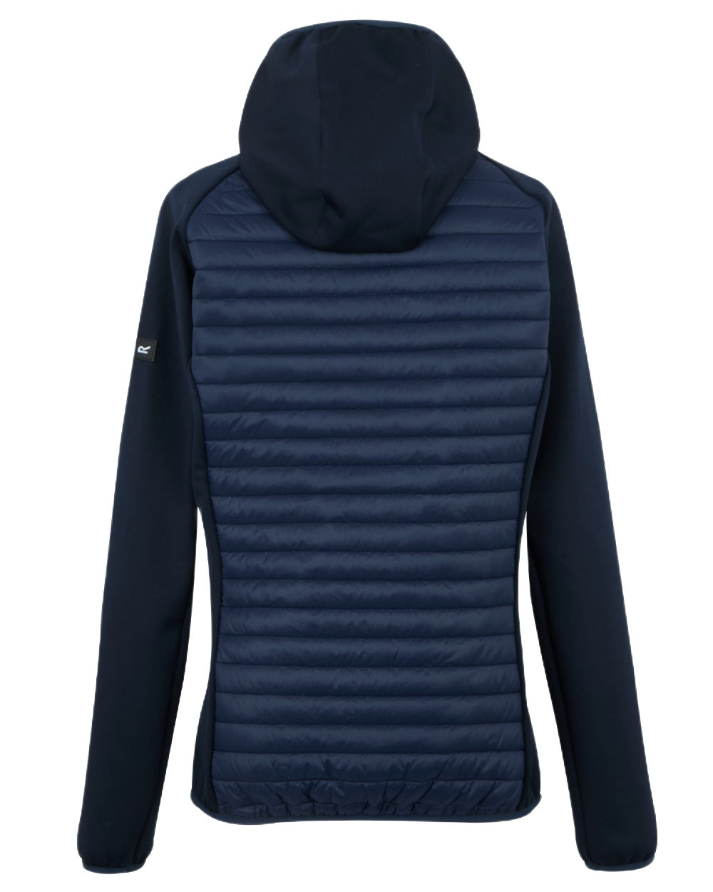 Navy Blue Coloured Regatta Womens Andreson Hybrid Jacket on white background 