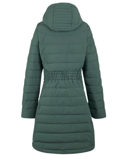 Green Coloured Regatta Womens Andria Padded Jacket on white background 