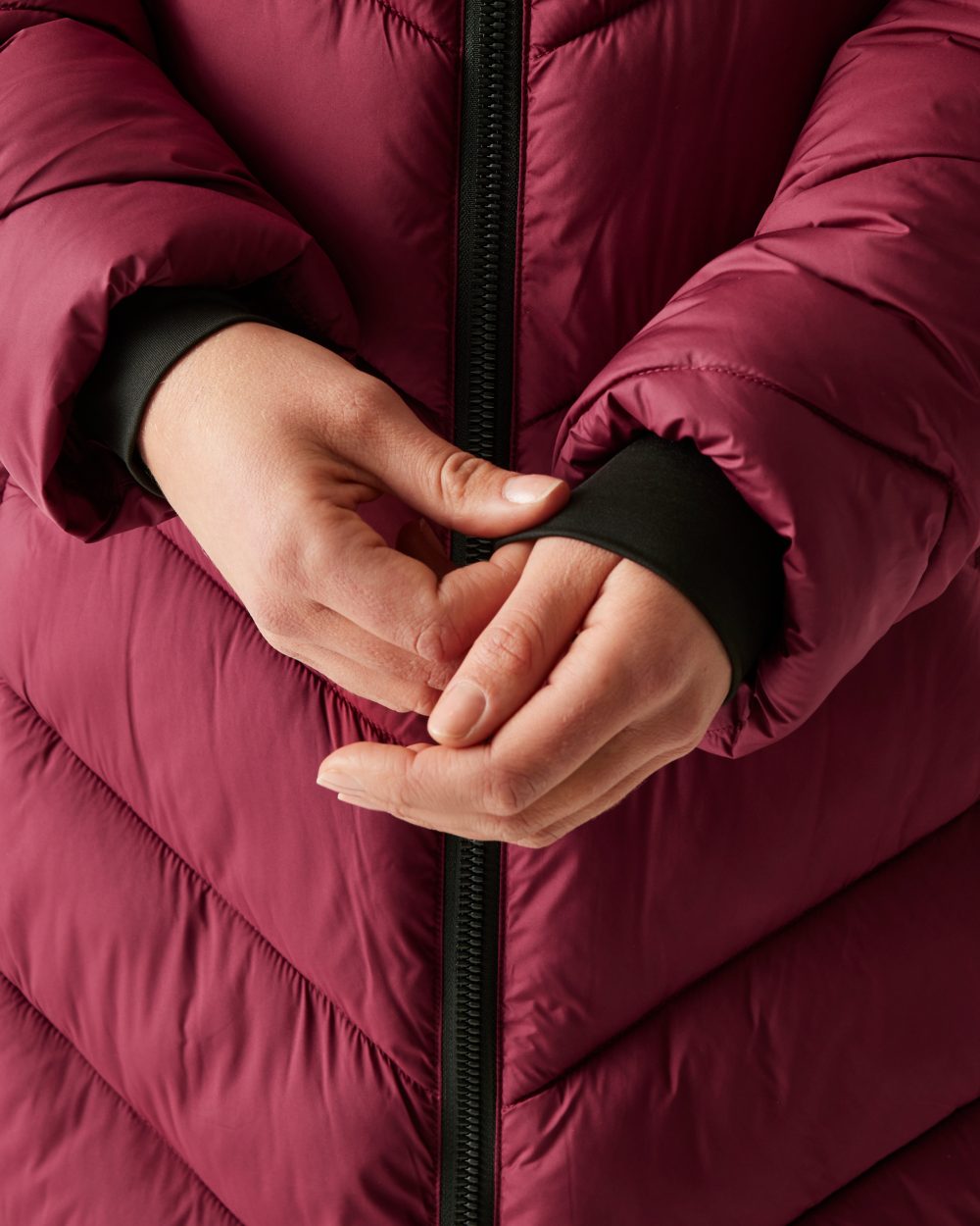 Dark Pimento Dusty Rose Coloured Regatta Womens Anita Quilted Jacket on white background 