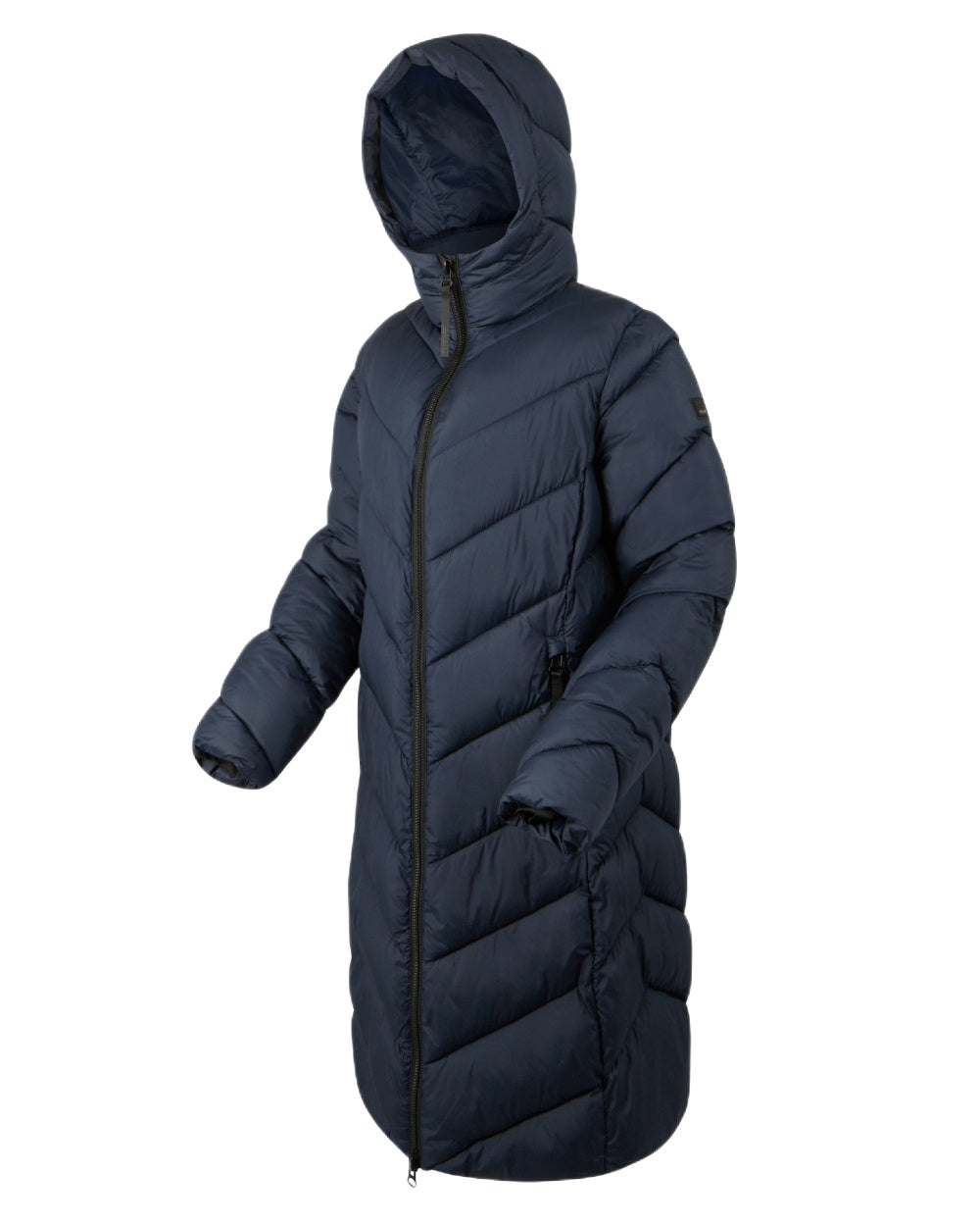 Navy Coloured Regatta Womens Anita Quilted Jacket on white background 