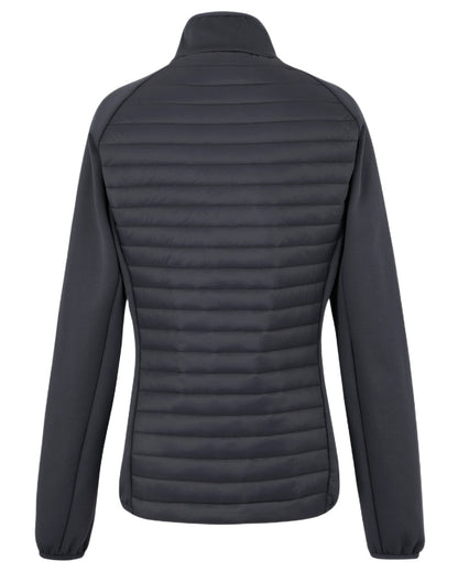 Seal Grey Coloured Regatta Womens Clumber Hybrid Jacket on white background 