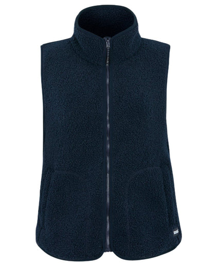 Navy Coloured Regatta Womens Frankie Borg Gilet on white background 