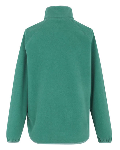 Green Coloured Regatta Womens Frankie Half Zip Fleece on white background 