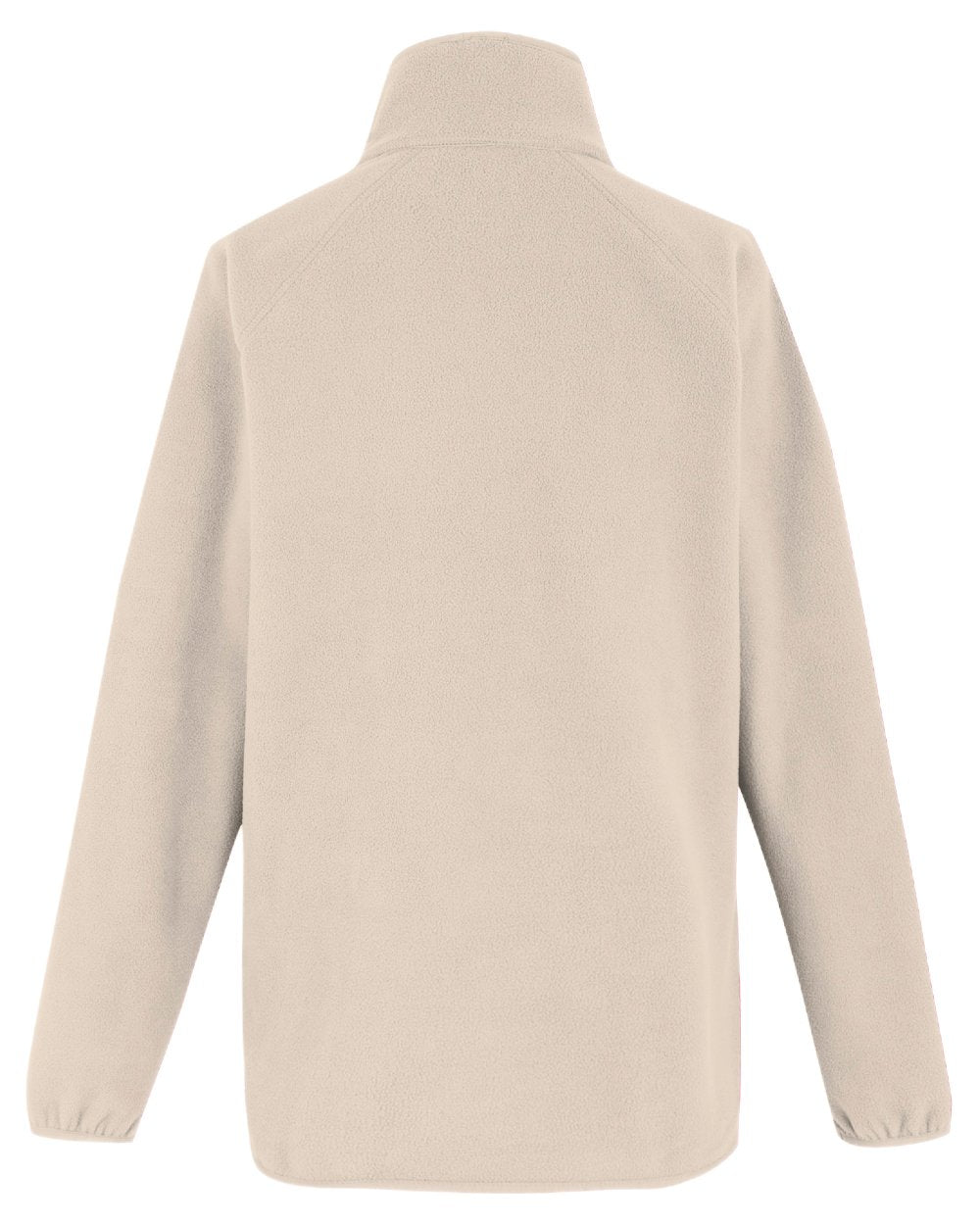 Light Vanilla Coloured Regatta Womens Frankie Half Zip Fleece on white background 