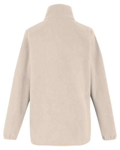 Light Vanilla Coloured Regatta Womens Frankie Half Zip Fleece on white background 