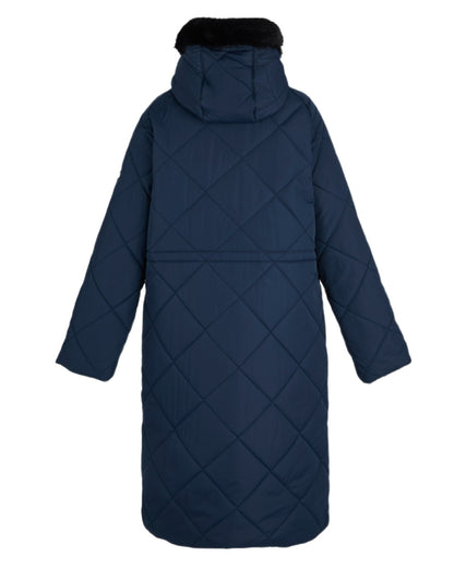Navy Coloured Regatta Womens Freyla Quilted Jacket on white background 